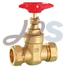 brass compression gate valve for copper pipe